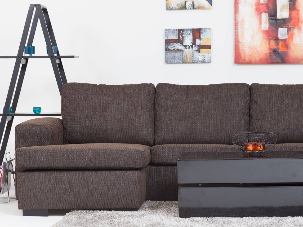 CONNECT XXL U-Sofa Brun